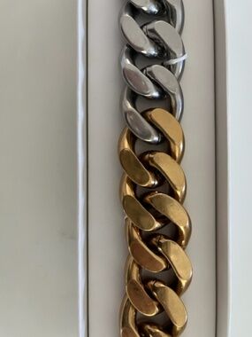 Stella McCartney X H&M Two-Tone Chunky Chain Bracelet M/L Sold out